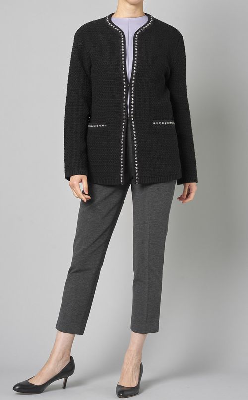 ウールプルオンテーパードパンツ