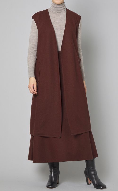 ウールスムースフレアスカート