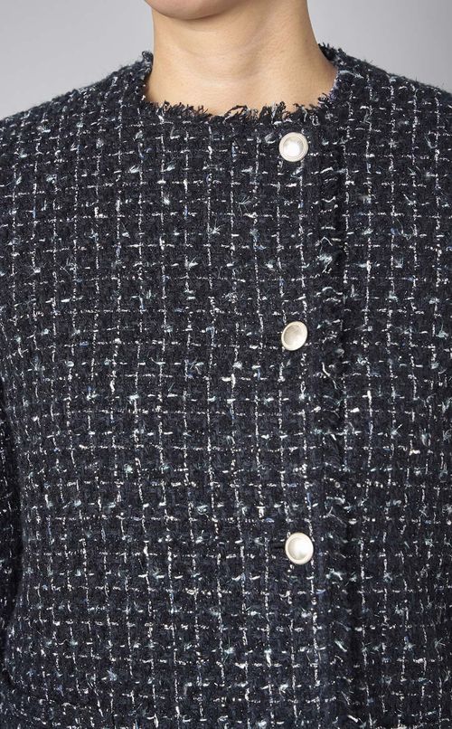 ツイードノーカラージャケット