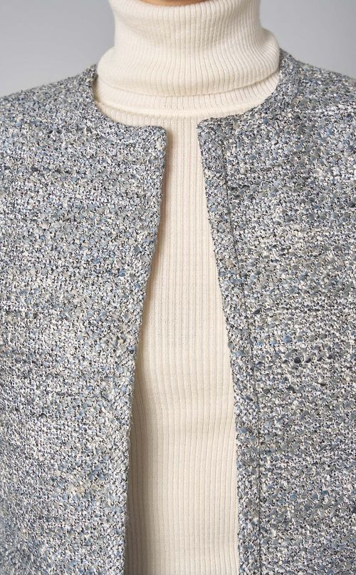 ツイードノーカラージャケット