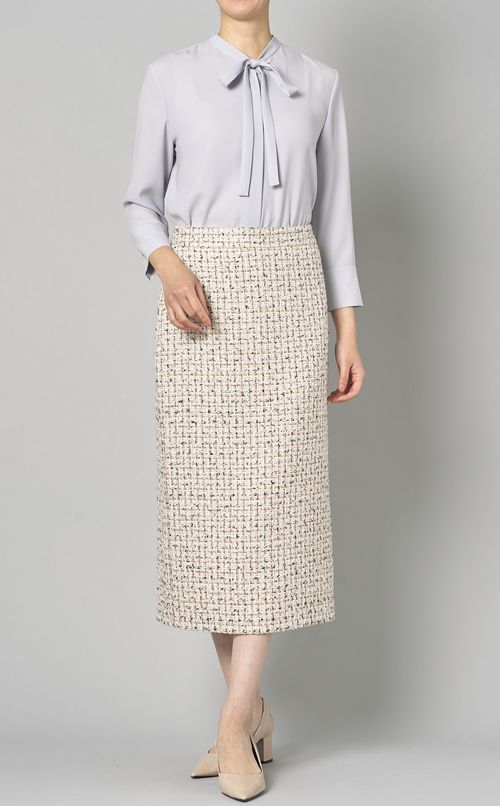 ツイードペンシルスカート