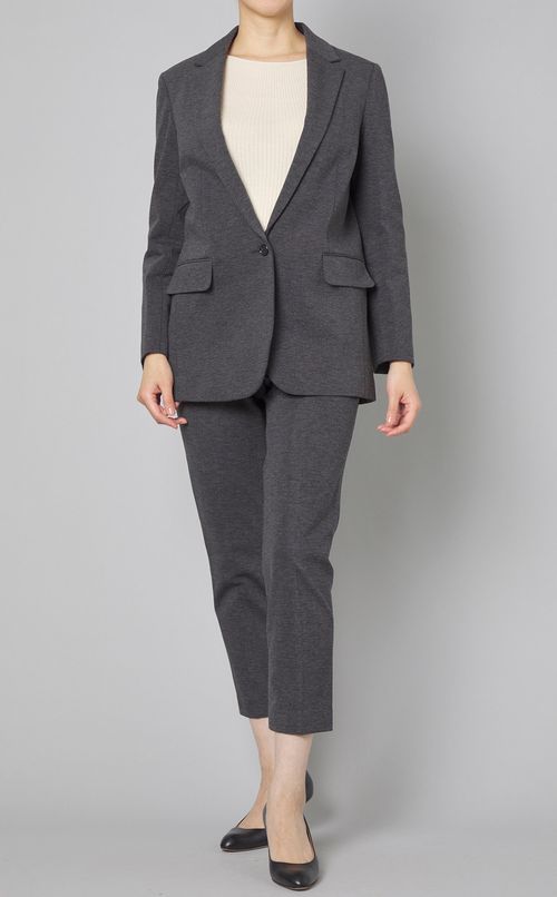 ウールプルオンテーパードパンツ