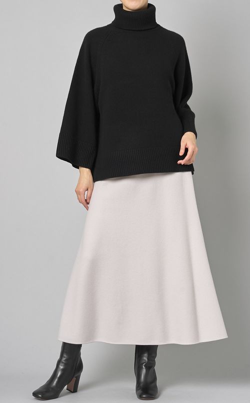 ウールスムースフレアスカート