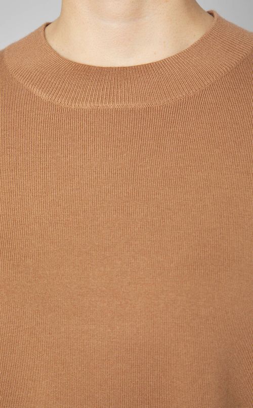 ウールクルーネックニットプルオーバー