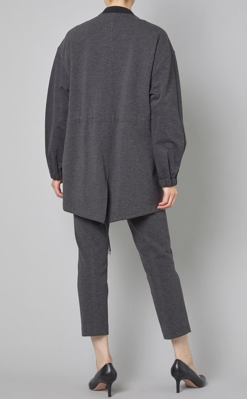 ノーカラージップアップブルゾン