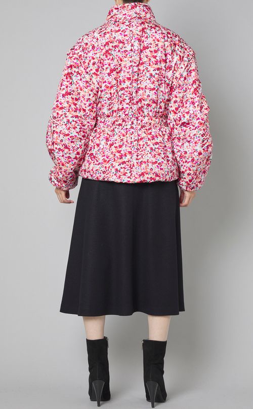 プリント中綿ダウンコート