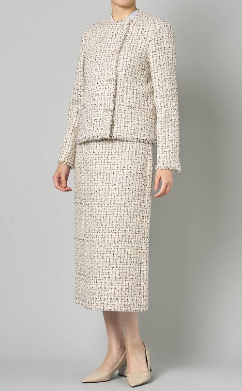 ツイードノーカラージャケット