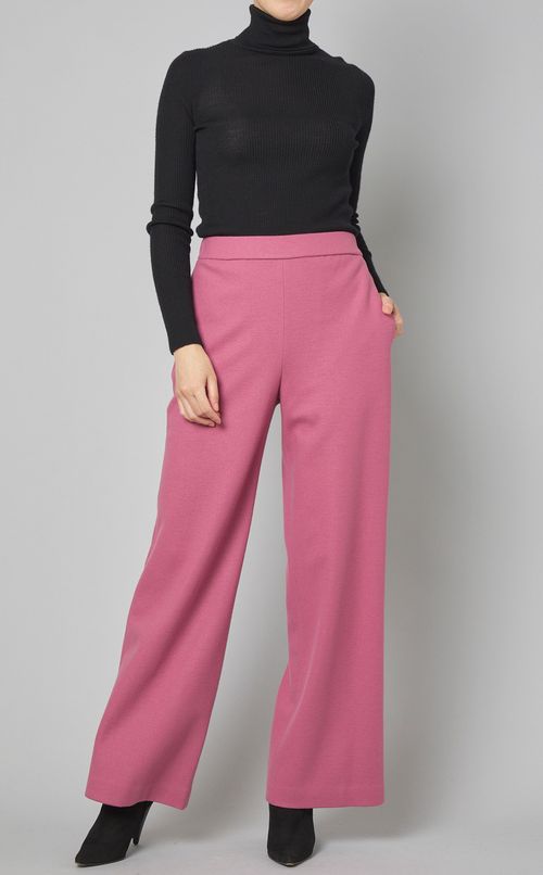 ウールジャージーワイドパンツ