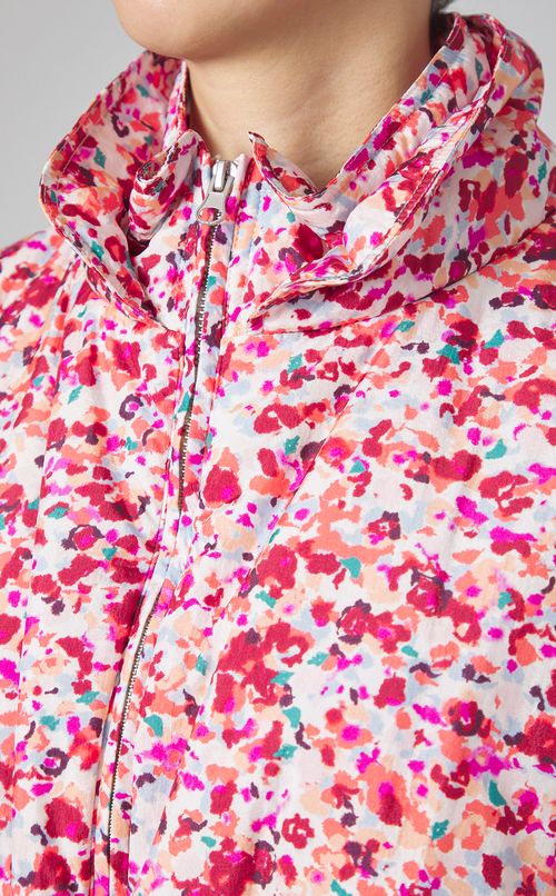 プリント中綿ダウンコート