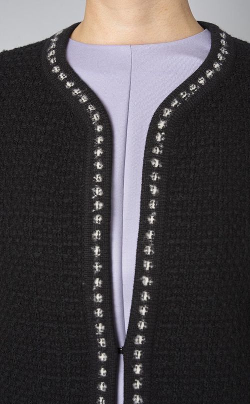 ツイーディーニットジャケット