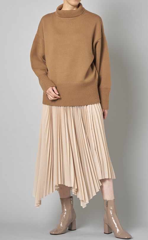 イレヘムプリーツプルオンスカート