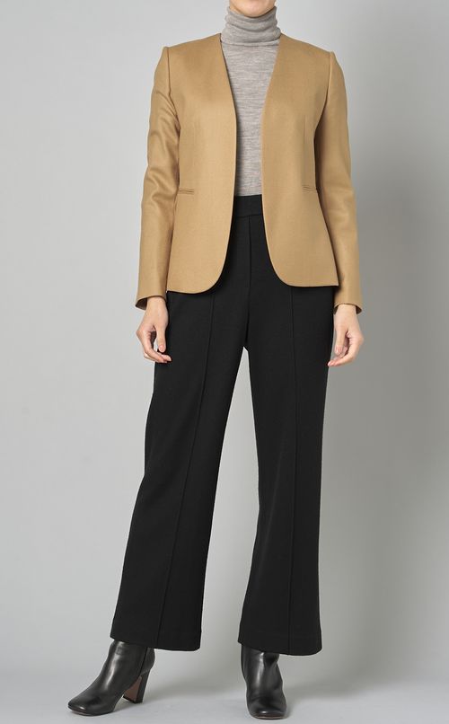 ウールスムースワイドパンツ