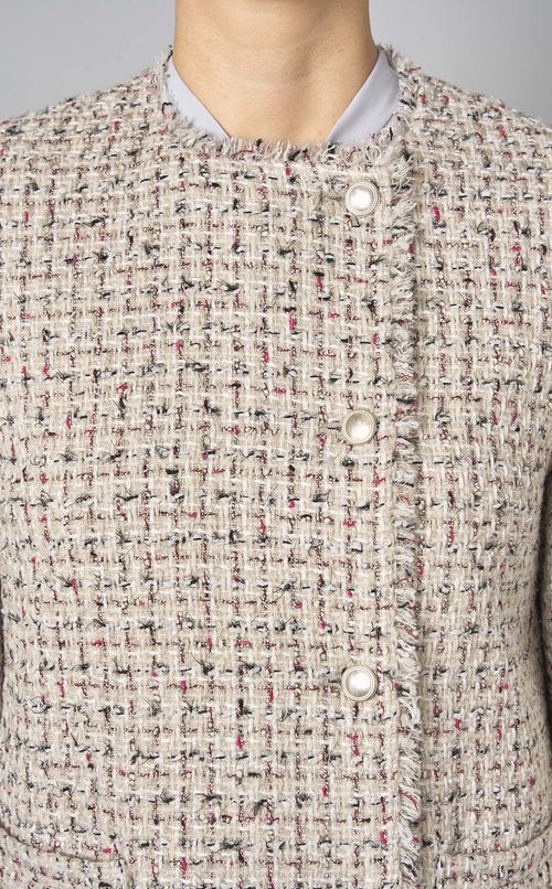 ツイードノーカラージャケット