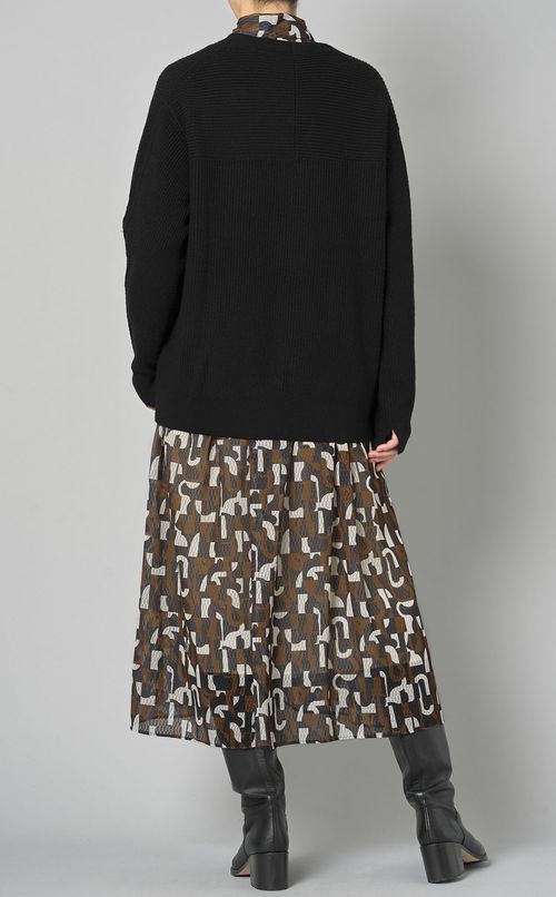 ウールVネックニットプルオーバー