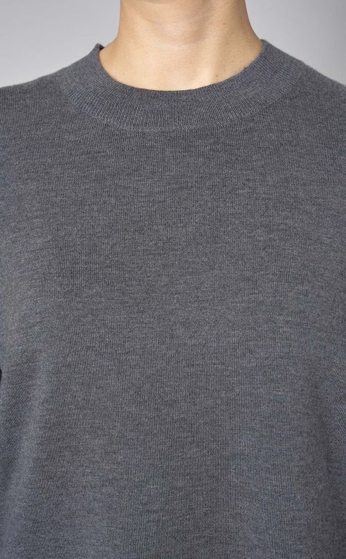 ウールクルーネックニットプルオーバー