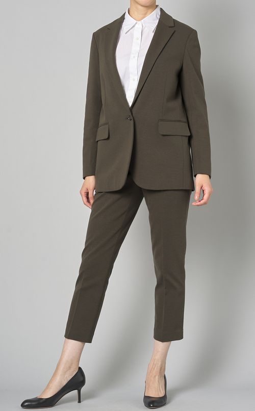 ウールプルオンテーパードパンツ