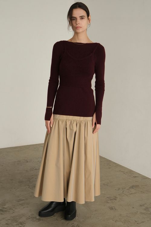 ボリュームギャザースカート