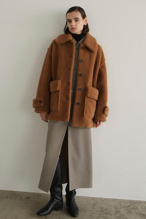 ビッグポケットボアオーバーコート