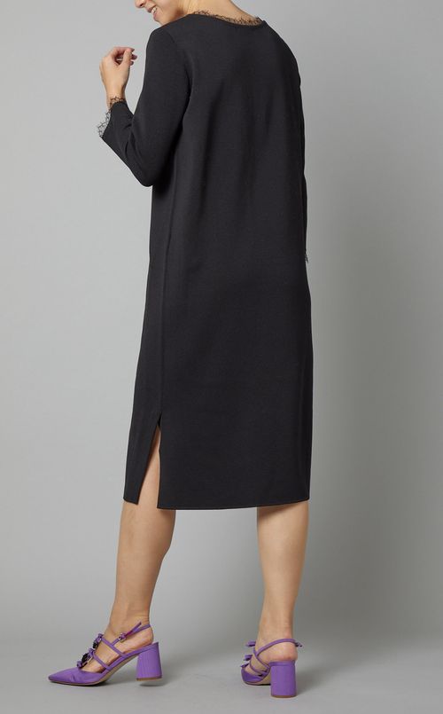 バルキーレーヨンニットワンピース