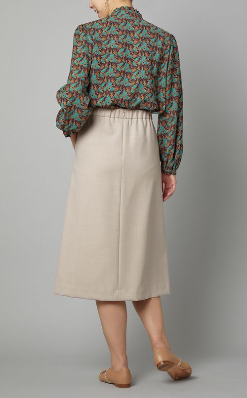 ウールダブルクロススカート