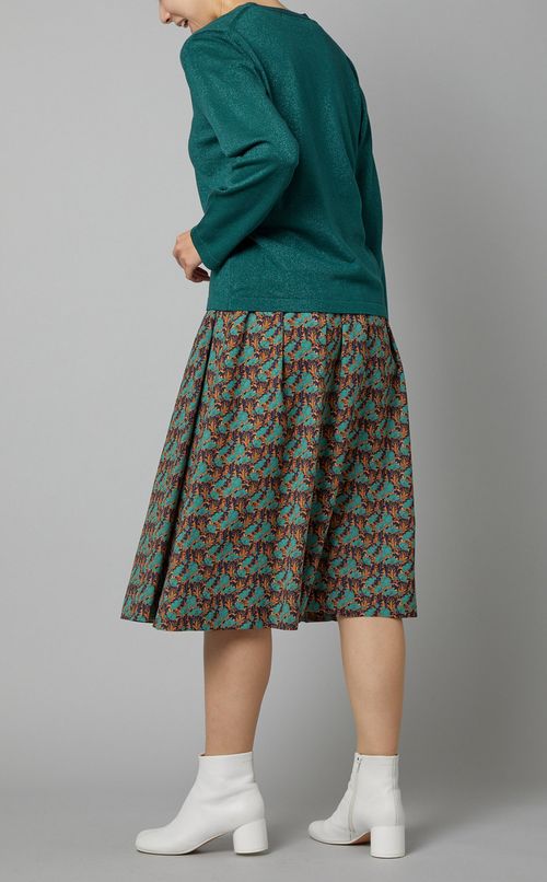 ラメニットVネックカーディガン