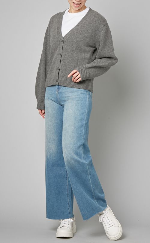 ウールVネックカーディガン