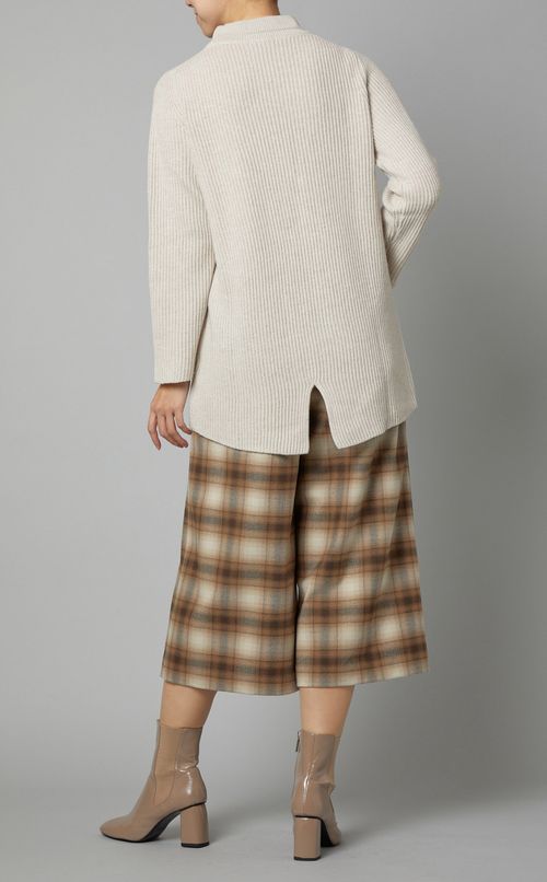 ハイネックチュニックニット