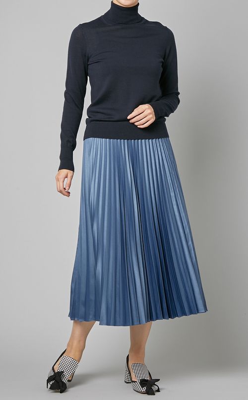 グロッシープリーツミディスカート