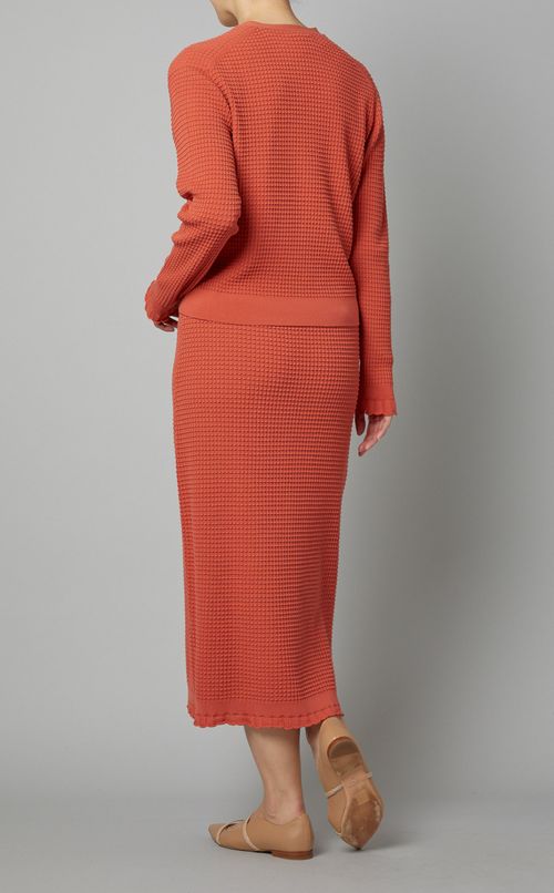 コットンレーストリムカーディガン