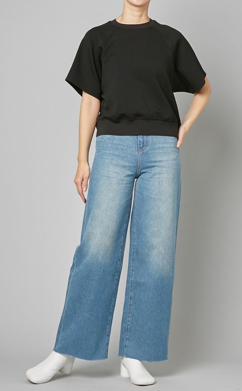 ハイライズワイドデニムパンツ