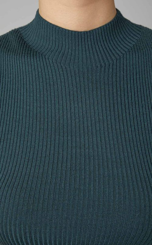 モックネックニットプルオーバー