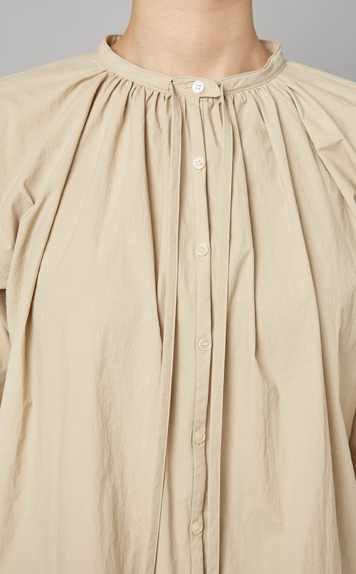 ボウタイギャザーシャツ