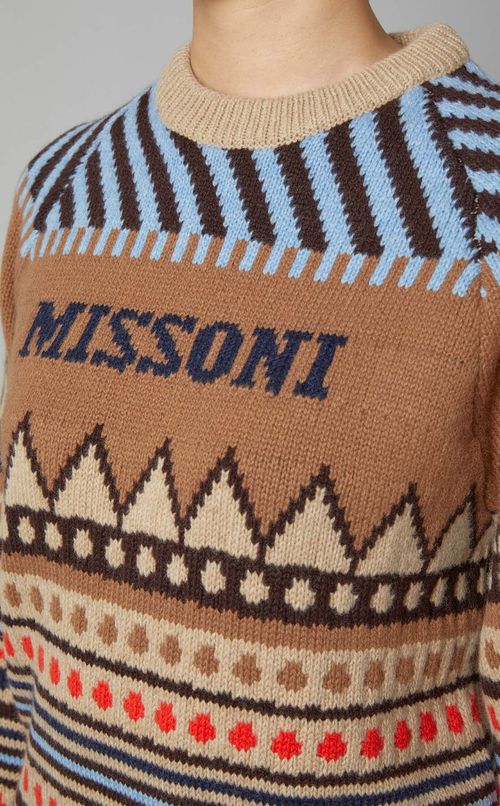 マルチカラーニットプルオーバー