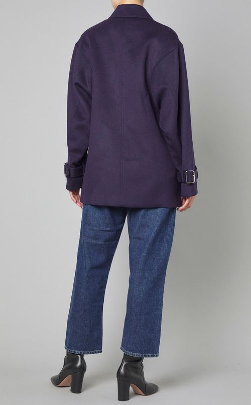 ウールビッグポケッ卜ジャケットコート