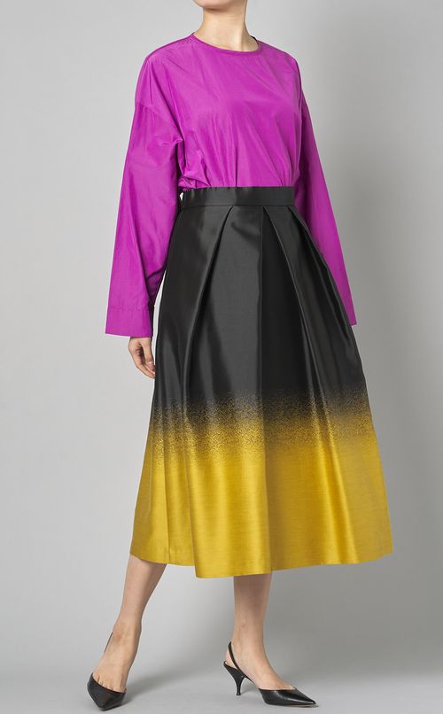 グラデーションジャガードスカート