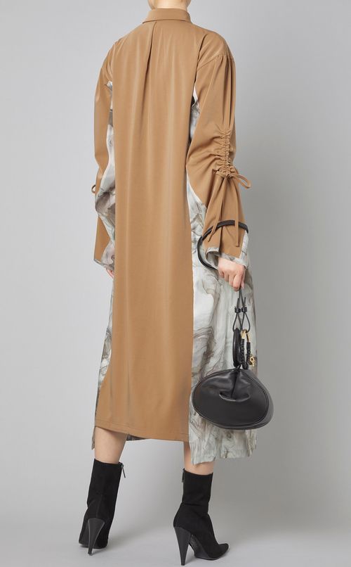 マーブルペイントパネルワンピース