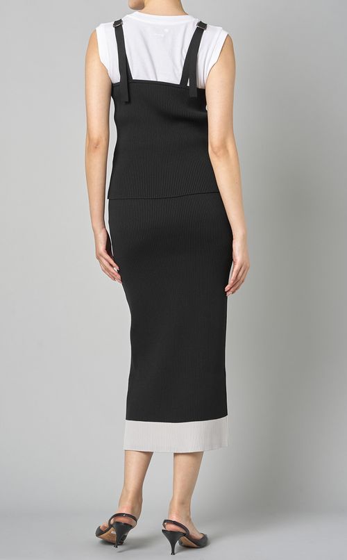 リブニットキャミソールスカートセット