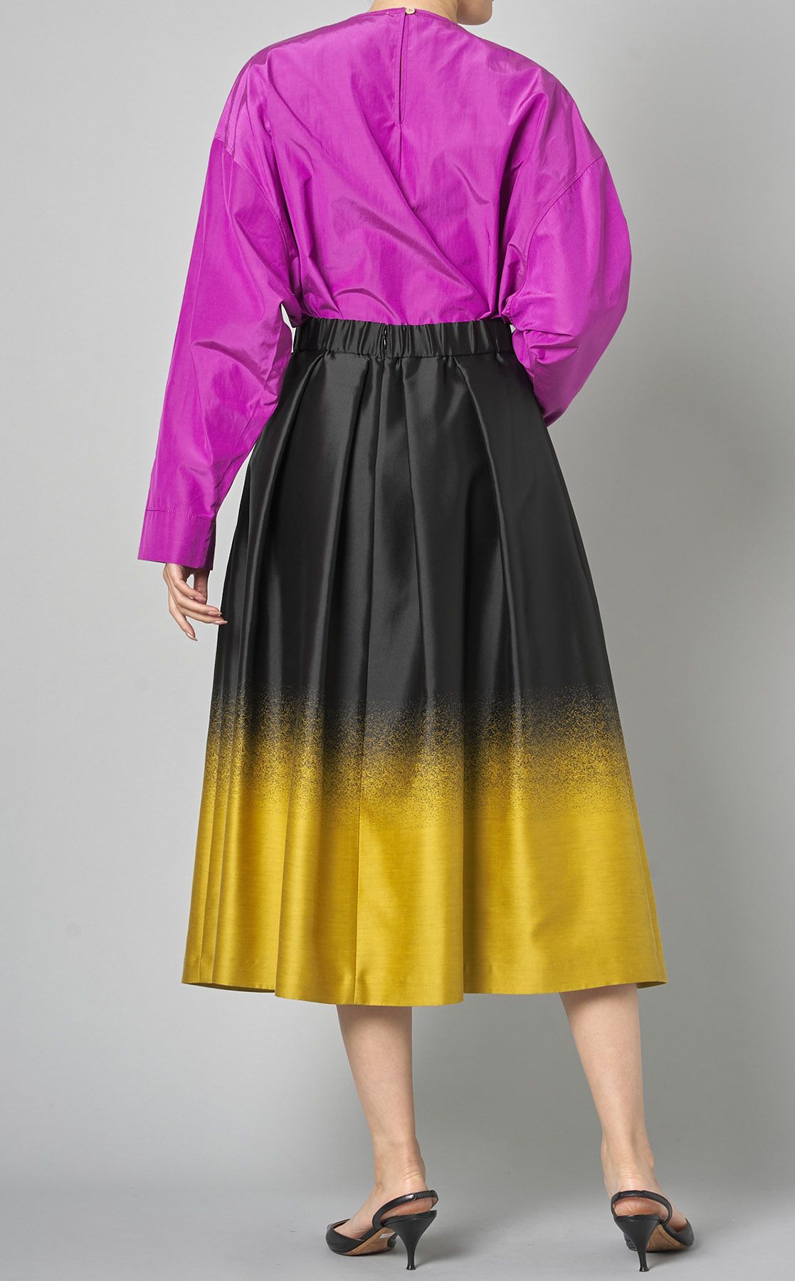 ADORE / アドーア ティアードグラデーションスカート アドーア 23SS ティアードグラデーションスカート フレア ミモレ 総柄 38