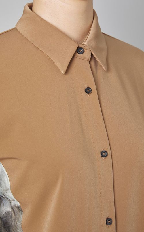 マーブルペイントパネルワンピース