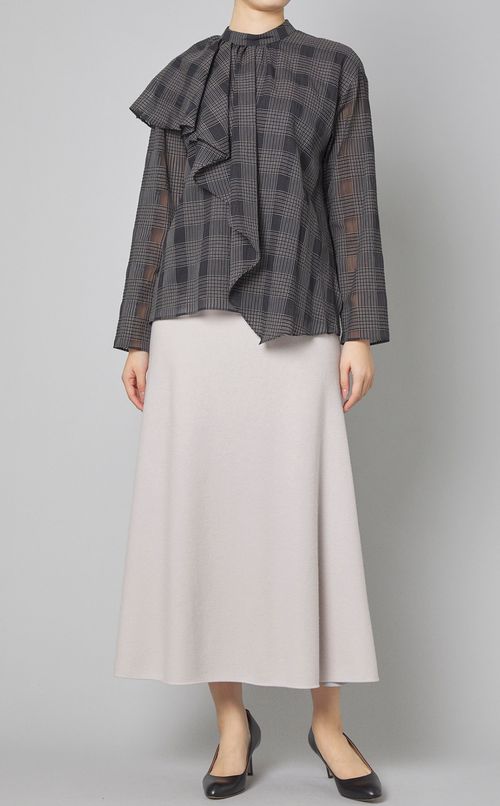 ウールスムースフレアスカート