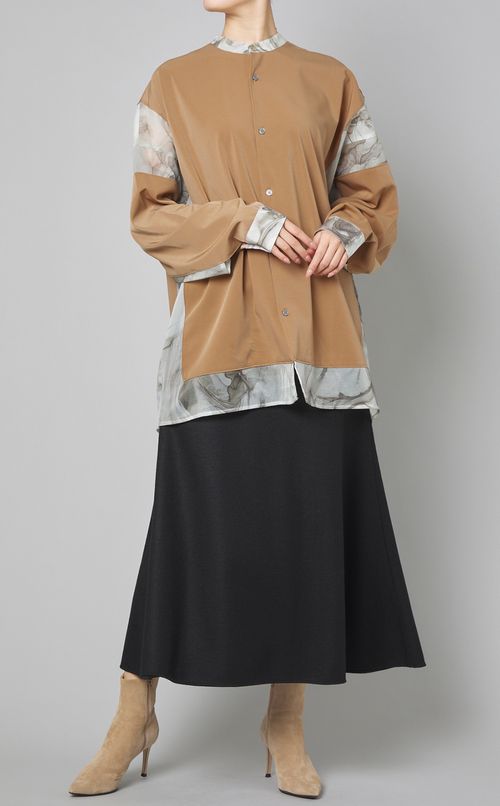 ウールスムースフレアスカート