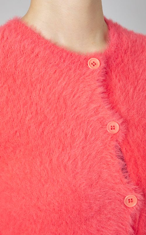 クルーネックコンパクトカーディガン