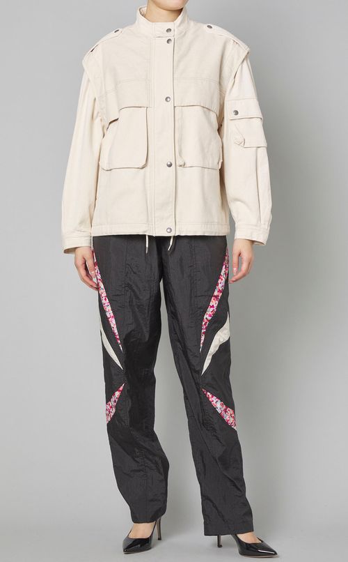 コットン2wayスタンドカラーブルゾン