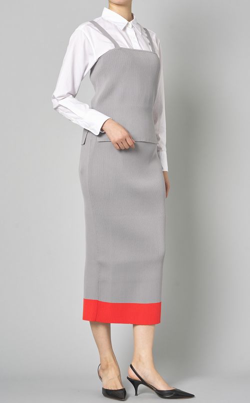 リブニットキャミソールスカートセット