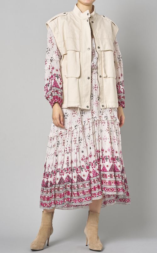 コットン2wayスタンドカラーブルゾン