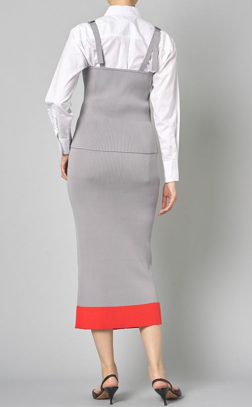 リブニットキャミソールスカートセット