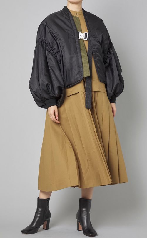 MA-1レイヤードボレロブルゾン