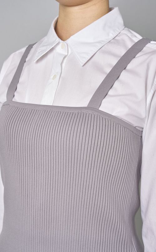 リブニットキャミソールスカートセット