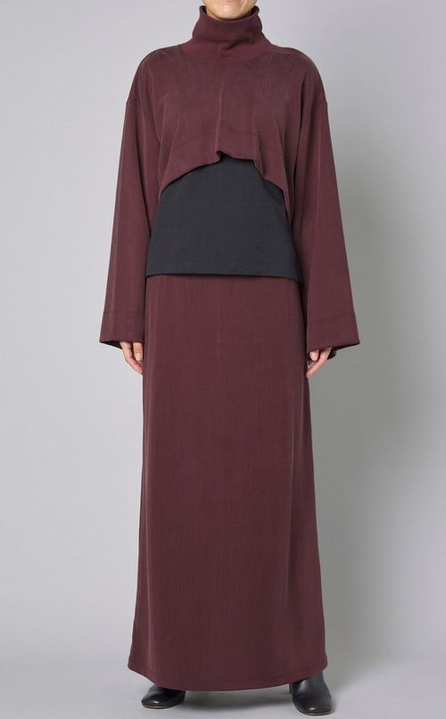 ダブルニットジャージロングスカート