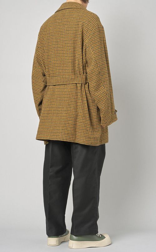 チェックツイードカーコート